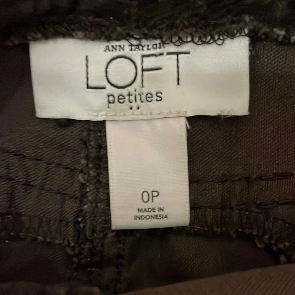 LOFT Brown Knee-Length Pencil Skirt